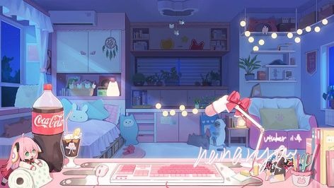 Kawaii Bedroom Background, V Tuber Background, Vtuber Room Background, Vtuber Background Room, Anime Room Background, Vtuber Aesthetic, Streamer Background, Streamer Room, Vtuber Room