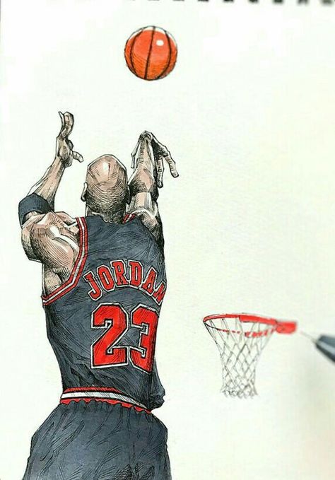 Dai Tamura, Basketball Artwork, Michael Jordan Art, Basketball Drawings, Badass Drawings, Michael Jordan Photos, Michael Jordan Pictures, Trill Art, Football Drawing