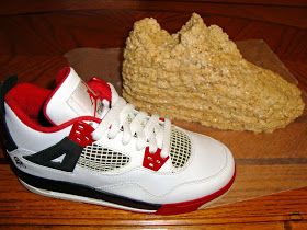 Sugar Butter Baby: Edible Air Jordan Kicks Jordan Shoe Cake, Nike Cake, Jordan Cake, Shoes Cake, Melon Cake, Shoe Cakes, Jordan Shoe, Fondant Flower Tutorial, Realistic Cakes