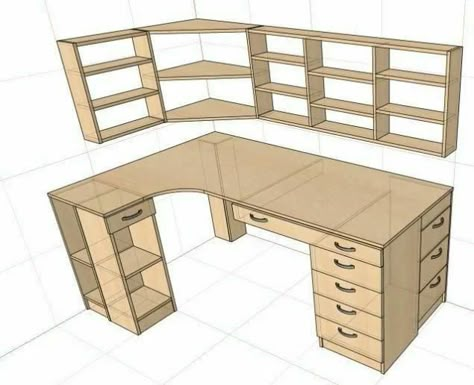 Craft Room Desk, Sewing Room Design, Art Studio Room, Dream Craft Room, Craft Room Design, Study Room Decor, Room Desk, Craft Room Office, Sewing Rooms