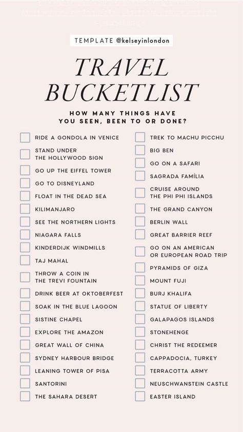 Travel Bucket List Instagram Story Template by @kelseyinlondon #InstaTemp #StoryTemp #InstagramStory #InstagramStoryTemplate #InstagramTemplate #StoryTemplate #Travel #BucketList #TravelBucketList #Checklist Utah Hikes, Utah Travel, Backpacking Europe, The Bucket List, Vacation Tips, Destination Voyage, Travel Checklist, Bucket List Destinations, Summer Bucket Lists