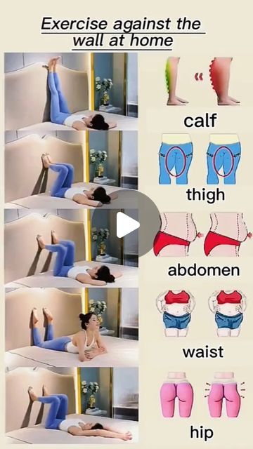 Women_fitness55 on Instagram: "Exercise against the wall at home 💪 Remember,consistency is key and every small step brings you closer to your goals ✨️ . . . . . . . . . . . . . . . . . . . . . . . . . Tiktik : fitnessgirl788 #belly #fitnessjourney #fitness #fit #fitfam #gym #workout #weightlosstransformation #weightlossjourney #weightloss #eatbetter #dumbbell #dietingtips #exerciseroutine #healthyme #healthynotskinny #losingweightjourney #myjourneytohealth #notadietbutalifestyle #panicattack #eatclen #healthyfoodadvice #looseweigth #losebodyfat #losethefat #nutritionaltips #keto_diet #personcentred counselling #losseweight #lossingtheweight" Excercise Routine, Pelvic Floor Muscle Exercise, Exercise Physiology, Breast Workout, Daily Workouts, Menstrual Health, Eat Better, Fit Womens, Chest Workouts