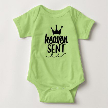 Heaven Sent Baby Bodysuit - girl gifts special unique diy gift idea Princess Onesie, Cute Onesies, Custom Baby Onesies, Cricut Baby, Personalized Baby Clothes, Newborn Onesies