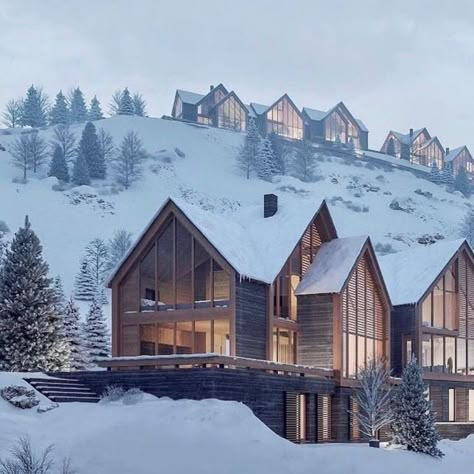 Spanish Pyrenees, Norway House, Mountain Home Exterior, Cabin Exterior, Modern Rustic Homes, Ski House, Winter Cabin, Cheap Things, Cabins And Cottages