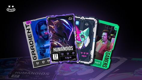 Gaming Cards | NFTs Mobile Game Ui, Brand Redesign, Gaming Cards, Game Card Design, Card Ui, Cards Game, Column Design, Game Ui Design, 카드 디자인