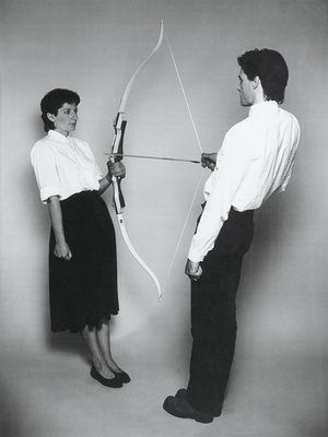 Ulay/Marina Abramović Rest Energy performance for video, 4 minutes, ROSC’ 80, Dublin 1980 Intense Art, Jean Tinguely, Lisson Gallery, Marina Abramovic, Camille Claudel, Lee Miller, Auguste Rodin, An Arrow, Diego Rivera