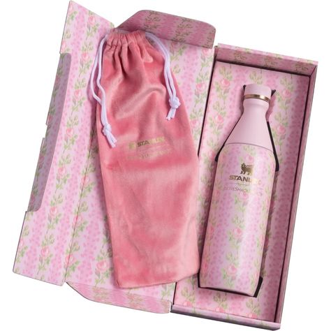 This Gorgeous Loveshackfancy Stanley Collaboration Comes Brand New And Its Box All Gift Package With The Stanley Sticker Intact. The Bottle Has Its Own Pouch And Decorative Wrapping And Is The Perfect Gift. Love Shack Fancy, Thermos Bottle, Insulated Bottle, Floral Theme, Coffee And Tea Accessories, Pink Gifts, Cold Beverages, Favorite Drinks, Girly Things