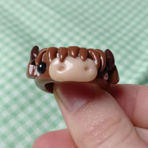 Polymer clay Fimo clay rings small business cow rings jewellery Clay Cow Ring, Small Polymer Clay Animals, Fimo Clay Rings, Animal Clay Rings, Hot Glue Rings, Cow Clay, Polymer Clay Cow, Cow Ring, Clay Friends