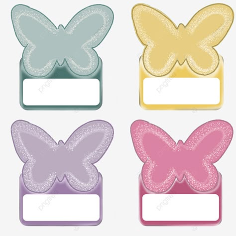 Butterfly Name Tags Free Printable, Butterfly Name Tags, Butterfly Name Tag, Name Tag Design Ideas, Butterfly Classroom Theme, Geometric Shapes Names, Name Tag Ideas, Butterfly Tags, Butterfly Crafts Preschool