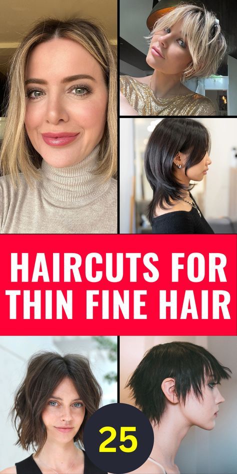 Women’s Short To Medium Haircuts Fine Hair, Haircuts Thinning Hair Round Face, Short Hair Styles Thinning Hair, Fine Limp Hair Haircuts, Medium Hair Cuts Fine Hair, Best Haircut For Fine Thinning Hair, Simple Straight Haircut, Best Cut For Fine Thinning Hair, Round Face Haircuts Fine Hair