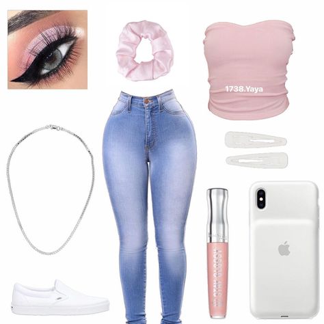 Wear or Tear? - - Details 🦋✨🦋 - - "Babygirl Top" @Crybaby - - "Classic Mid Rise Skinny Jeans" @fashionnova - - "Blush Volume Scrunchie"… Selkie Story, Teen Style, Teenage Outfits, Swag Outfits For Girls, Cute Outfits For School, Wear Or Tear, Tween Outfits, Teenager Outfits, Cute Swag Outfits