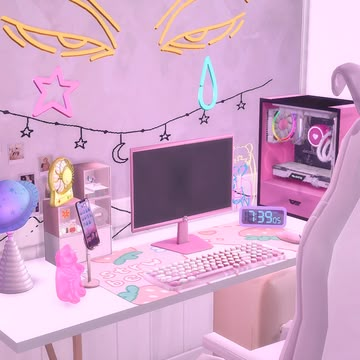 ♡gift♡ 2k followers on patreon! (gamer girl mousepad) | Hydrangea on Patreon Sims 4 Pink Furniture Cc Patreon, Sims 4 Gaming Computer Cc, Sims 4 Cc Patreon Gamer, Sims 4 Gamer Setup, Sims Clutter Cc Patreon, Gaming Set Up Sims 4 Cc, Sims 4 Cc Gamer Room, Sims 4 Gaming Pc Cc, Sims 4 Cc Furniture Gamer