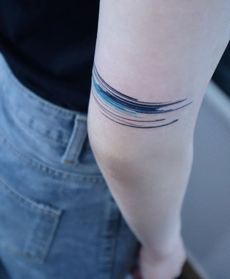 Abstract Waves Tattoo, Crayon Tattoo, Straight Line Tattoo, Mood Tattoo, Stripe Tattoo, Tattoo Space, Husband Tattoo, Wrist Bracelet Tattoo, Best Cover Up Tattoos