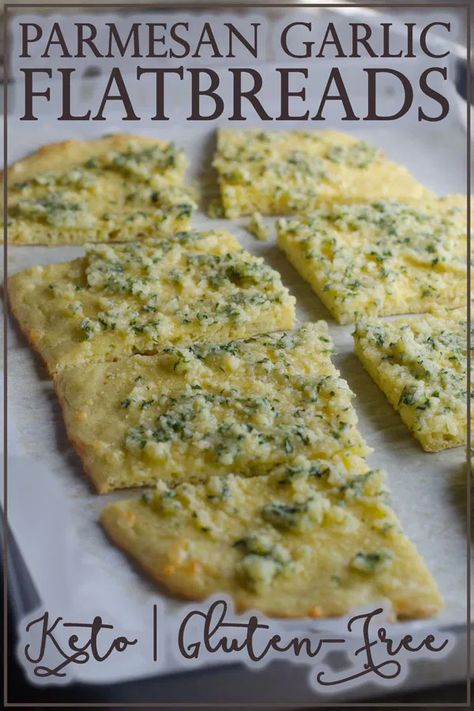 Parmesan Garlic Flatbread (Keto, Gluten-Free) - The Harvest Skillet #FastLowCarbMeals Keto Flatbread, Harvest Skillet, Garlic Flatbread, Slow Cooker Recipes Beef, 2024 Recipes, Boiled Egg Diet Plan, Low Carb Chicken Recipes, Low Carb Low Sugar, Low Carb Breakfast Recipes