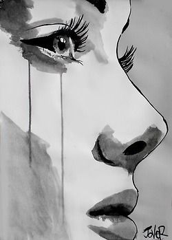 Art Amour, Illustration Kunst, Drawing Eyes, Charcoal Drawings, Tinta China, White Drawing, Sketchbook Art, Art Et Illustration, Black And White Drawing