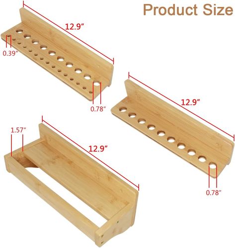 AmazonSmile: Wokyy Screwdriver Rack Wall Mount, Wood Pliers Holder, Hammer Rack, Wooden Tool Storage Organizer for Garage Workshop - 3 Pack : Tools & Home Improvement Hammer Storage, Hammer Rack, Hand Tool Storage, Tool Wall Storage, Wood Chisel Set, Garage Workshop Layout, Workshop Layout, Garage Tool Organization, Garage Tool Storage