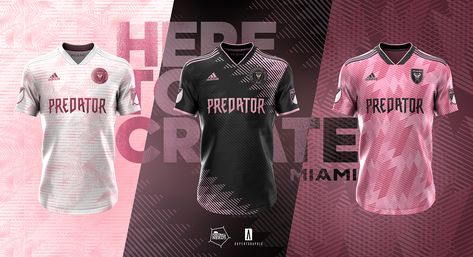 Inter Miami CF | Concept x Football Nerds on Behance Inter Miami Jersey, Barcelona Third Kit, Miami Jersey, Inter Miami Cf, Sport Shirt Design, Desain Buklet, Sports Jersey Design, Inter Miami, Soccer Kits