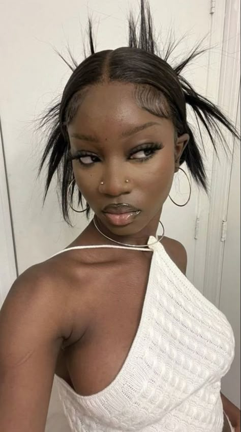 Wavy Black Hair, Natural Aesthetics, Y2k Hairstyles, Baddie Hairstyles, Wig Styles, Black Girls Hairstyles, Aesthetic Hair, Protective Hairstyles, Black Women Hairstyles