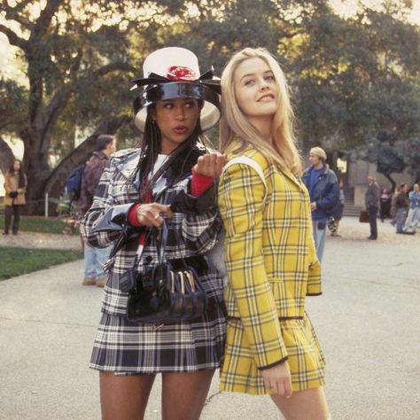 90s Movies Fashion, Cher And Dionne, Clueless Cher, Fashion Guys, Looks Hip Hop, Green Plaid Skirt, Diy Outfits, Clueless Fashion, 90s Fashion Women