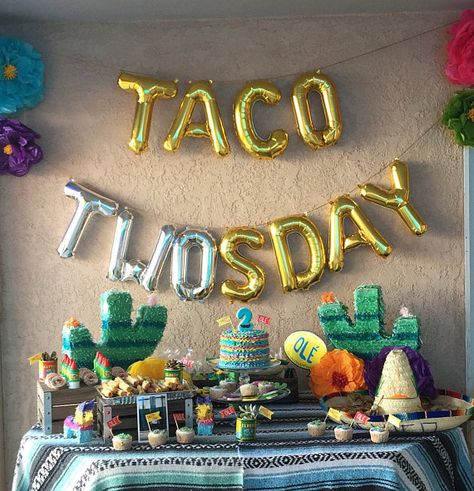 Taco Twosday Birthday Boy, Taco Birthday, Lila Party, Ballon Banner, Taco Twosday, Birthday Letter, Twins Baby, Balloon Kit, Balloon Banner