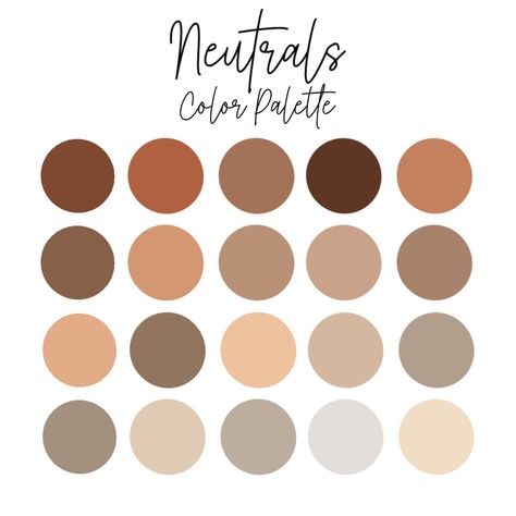 Earth Tones Pallet, Neutrals Color Pallete Clothes, Neutral Color Palette Aesthetic, Colour Palette Neutral Earth Tones, Wedding Neutral Color Palette, Colour Palette Brown Earth Tones, Neutral Earth Tones, Warm Neutral Palette, Neutral Undertone Color Palette