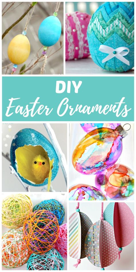 DIY Easter ornaments are for decorating Easter trees, centerpieces, and spring nature tables. Both kids and adults will enjoy making these easy Easter crafts. Easter ornaments are also a lovely way to decorate the home in the spring for the Vernal Equinox. Spring Nature Table, Easter Ornaments, Diy Blanket Ladder, Easy Easter Crafts, Diy Headboards, Easter Crafts Diy, Easter Tree, Spring Nature, Easter Crafts For Kids