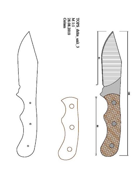 Knife Templates Printable, Knife Templates, Knife Template, Knife Drawing, Knife Shapes, Diy Knife, Knife Patterns, Love Coloring Pages, Knife Design