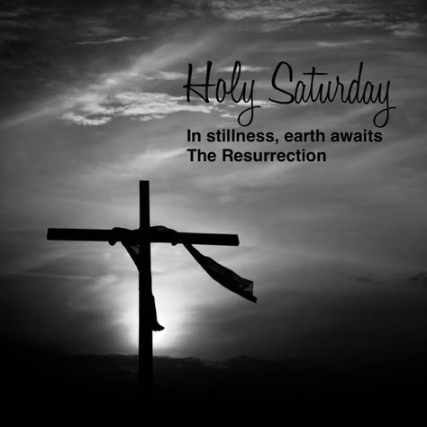 Silent Saturday Easter, Silent Saturday, Saturday Images, Holy Saturday, Gods Girl, Holy Week, Fb Covers, Word Of God, Bible Quotes