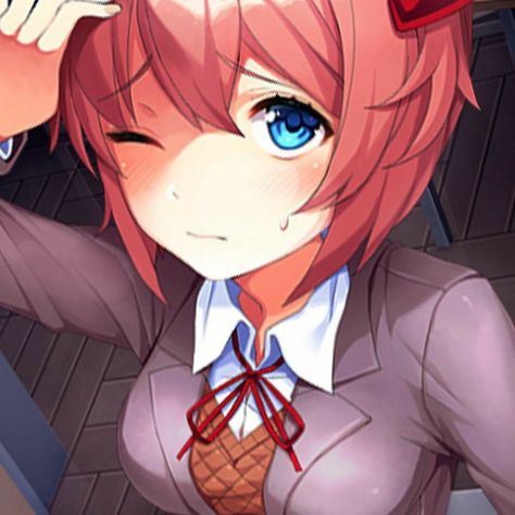 Pfp Sayori Nendoroid, Sayori Aesthetic, Sayori Ddlc Icon, Sayori Pfp, Sayori Doki Doki, Sayori Ddlc, Doki Doki Literature Club, Kin List, Black Angels