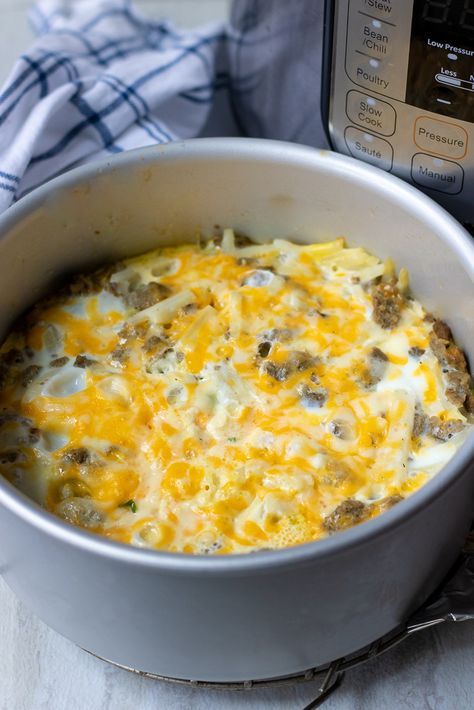 Instant Pot Breakfast Casserole, Instant Pot Breakfast, Pot Recipes Easy, Breakfast Casserole Easy, Egg Casserole, Instant Pot Recipes Chicken, Instant Pot Dinner Recipes, Easy Instant Pot Recipes, Easy Casserole Recipes