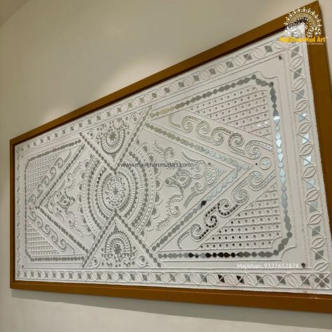 Traditional Lippan art piece 6x3 feet Call: 9327652878 Introducing the stunning beauty of traditional lippan art in interior wall🎨 Our client had us customize special lippan art piece, showcasing the rich cultural heritage and artistic brilliance. WhatsApp : +91 9327652878 Shipping worldwide Handmade traditional art Costomize available Contact us for More Info About the Product and on site project : Email: majikhanmudart@gmail.com Visit Our Website For More Product Designs: http://w... Traditional Lippan Art, Mud Art, Lippan Art, Diy Wall Art Decor, Clay Wall Art, Craft Area, Clay Wall, Mirror Wall Art, Interior Wall