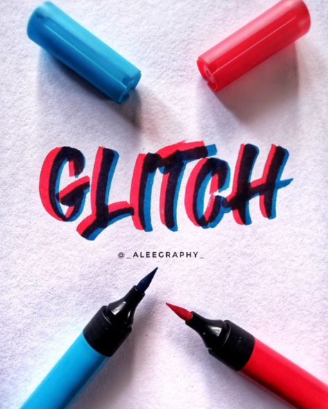 Glitch Letters, Glitch Lettering, Tag Font, Hand Lettering Logo, Chill Zone, Lettering Ideas, Trendy Crop Tops, Drawing Letters, Hand Lettering Tutorial