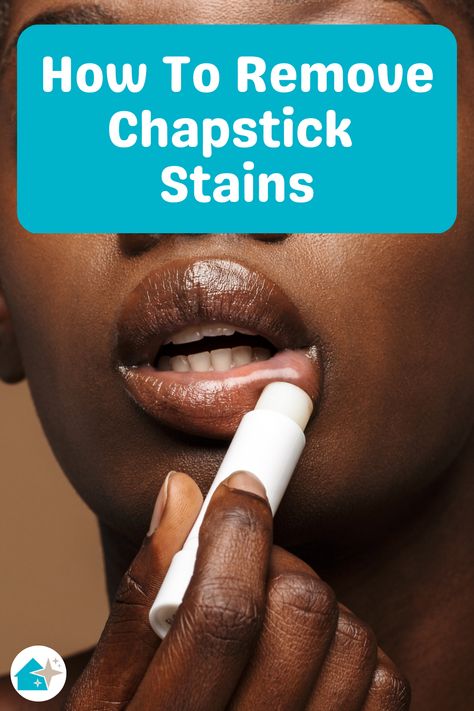 How To Remove Chapstick Stain From Washable Fabrics How To Get Chapstick Out Of Clothes, How To Get Ketchup Out Of Clothes, How To Remove Chapstick Stains Clothing, Makeup Stain Remover On Clothes, Lipstick Stain Remover, Remove Ketchup Stain Clothes, Lip Waxing, Diy Stain Remover, Stain Removal Guide