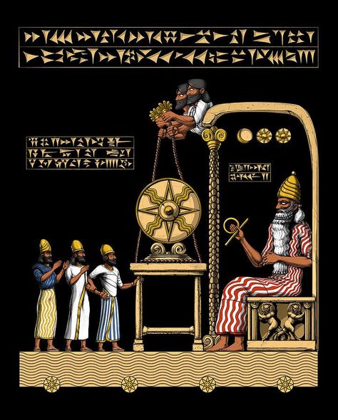 Sumerian Mythology, Anunnaki Gods, Aliens Poster, Gods Design, Anunnaki Aliens, Ahura Mazda, Ancient Sumerian, Ancient Astronaut, History Art