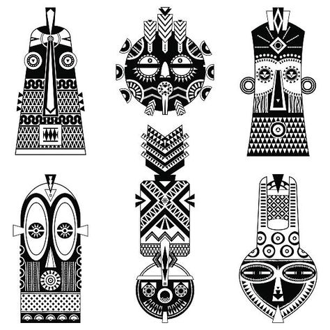 Tattoos For Women Minimalist, Warrior Tattoos For Women, African Warrior Tattoos, African Warrior, African Tattoo, Warrior Drawing, Shapes Vector, Warrior Tattoos, Gaming Tattoo