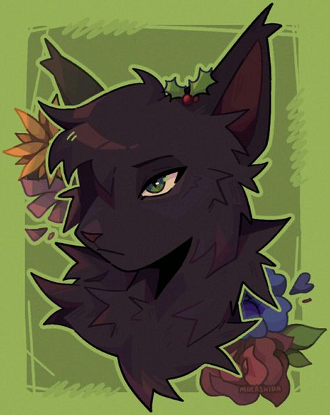 Warrior Cat Hollyleaf, Warrior Cats Hollyleaf Fanart, Hollyleaf Warrior Cats Art, Spottedleaf Fanart, Hollyleaf Warriors, Holly Leaf Warrior Cats, Warrior Cats Hollyleaf, Hollyleaf Warrior Cats, Warrior Cats Fanart