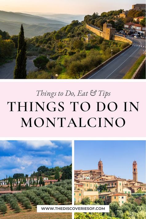 Discover the best things to do in Montalcino, Italy with this travel guide. Complete with practical tips + map. Tuscany Travel I Things to do in Montalcino I Montalcino Tuscany. Montalcino Tuscany, Montalcino Italy, Tuscany Wine, Italian Trip, Italy 2023, Tuscan Towns, Tuscany Travel, Italy Itinerary, Wine Food