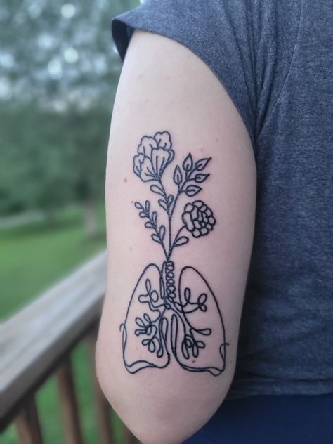 Tree Lung Tattoo, Ywhw Tattoo Lungs, Yhwh Lungs Tattoo, Yhwh Tattoo Lungs, Tattoo Lungs, Survived Tattoo, Lung Tattoo Ideas, Lung Tattoo, Calf Sleeve Tattoo