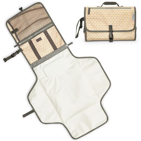 AmazonSmile : ThinkVivo portable diaper changing pad clutch for infants and toddlers. Foldable detachable mat with built-in head cushion and organizer for baby essentials : Baby Portable Changing Station, Baby Accesories, Diaper Changing Station, Baby Changing Pad, Diaper Changing Pad, Changing Station, Minimal Space, Baby Must Haves, Changing Mat