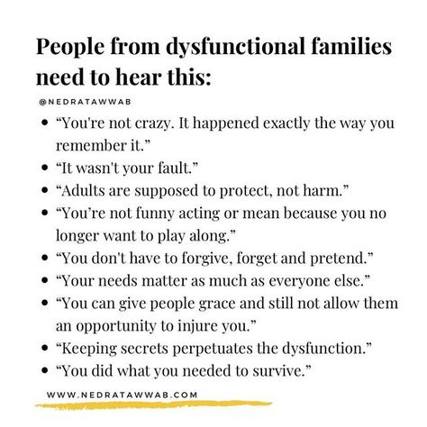 Nedra Glover Tawwab, Therapist on Instagram: "I hope this affirms your feelings about your experiences. #nedranuggets" Keeping Secrets, Mental Health Care, Dysfunctional Family, Bpd Memes, Narcissistic Behavior, Health Awareness, No Way, Everyone Else, Counseling