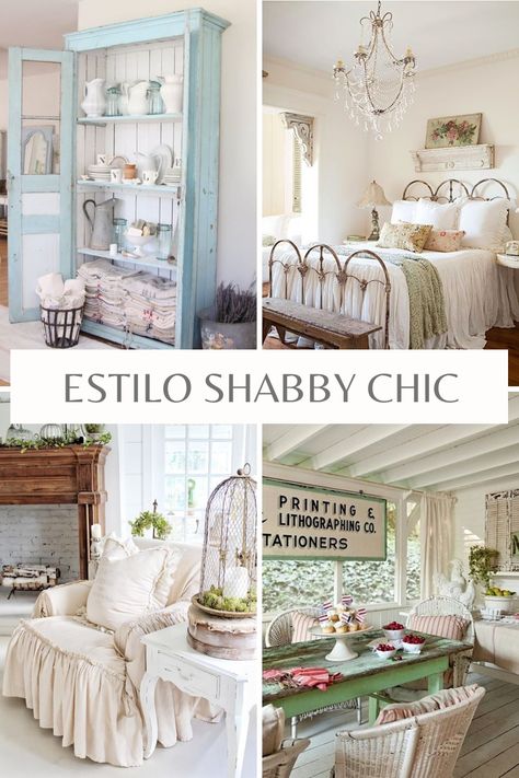 Tablero de inspiración para decoración estilo Shabby Chic Estilo Shabby Chic, Shabby Chic Cottage, Feng Shui, Shabby Chic, Cottage, Room Decor, Furniture, Home Decor, Design