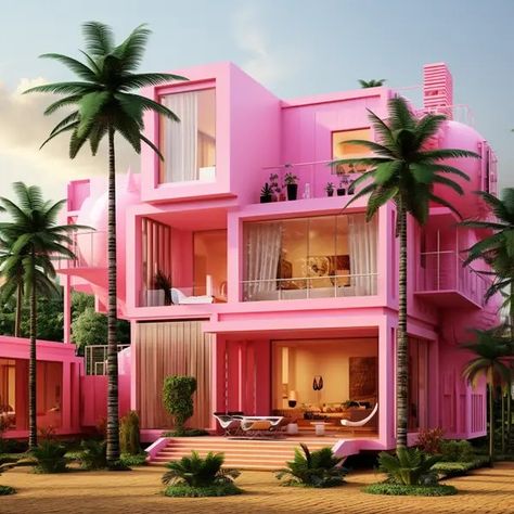 Barbie Sims, Pink Living Room, Pink House, Barbie Life, Interior Design Mood Board, Whole Heart, Barbie Dream, Barbie House, Barbie Dream House