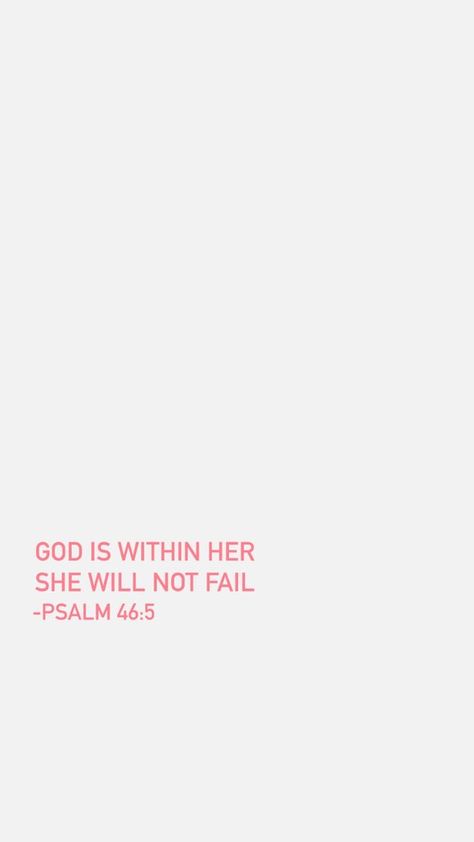 God is with her she will not fail. 🎀🪩🌸✝️ Gos Is Within Her She Will Not Fail Wallpaper, Motivational Bible Wallpaper, God Quote Wallpapers, Cute Bible Verse Backgrounds, Prayer Board Bible Verses, 2024 Vision Board Bible Verses, Leadership Bible Verses, 2024 Bible Verse, Bible Verse Vision Board