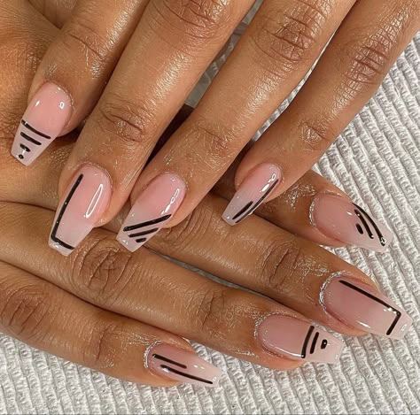 Cute Short Coffin Acrylic Nails Designs, Short Ballerina Nails Designs Ideas, Short Ballerina Acrylic Nails, French Coffin Nail Ideas, Short Coffin Shape Nails Designs, Ballerina Nail Ideas, Short Square Acrylic Nails Designs, Short Coffin Nail Ideas, Short Coffin Shape Nails