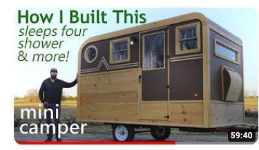 Small Truck Camper, Tiny Campers, Diy Travel Trailer, Shower And Toilet, Folding Campers, Small Camper Trailers, Homemade Camper, Camp Trailer, Tiny House Blog