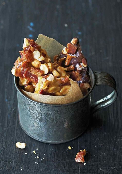 Peanut Brittle Recipe, Chinese Sausage, Brittle Recipes, Candied Bacon, Peanut Brittle, Salty Snacks, Homemade Candies, Bacon Recipes, Sweet And Salty