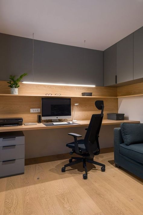 Home Office Minimalista, Home Office Furniture Design, Small Office Design Interior, Bedroom Workspace, Modern Home Offices, Home Studio Setup, Office Room Decor, Office Furniture Design, Home Office Setup