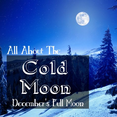 Cold Full Moon, December Full Moon, Bitter Moon, Moon Gemini, Moon Names, Cold Moon, Sagittarius Season, Moon Rituals, Winter Moon