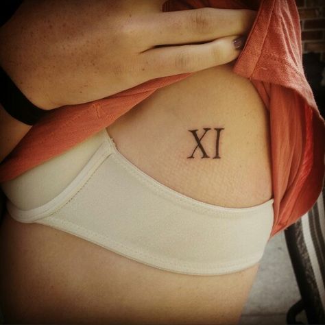 Roman numeral 11 tattoo Roman Numeral 11 Tattoo, 11 Roman Numeral Tattoo, Roman Numeral 11, 11 Tattoo, Roman Numeral Tattoo, Numeral Tattoo, Roman Numeral Tattoos, L Tattoo, Cute Piercings