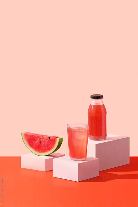 Summer Fruit Juice, Soya Mumu, Fruit Photography, Food Drink Photography, Food Graphic Design, Watermelon Juice, Food Poster, Advertising Photography, Photo Styling